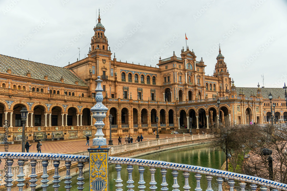 Fototapeta premium the Plaza de Espana in Sevilla Spain