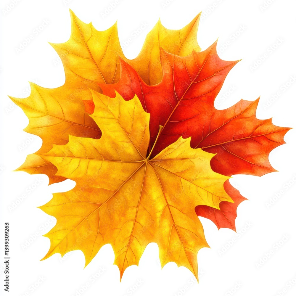 Fototapeta premium Autumn leaves cluster