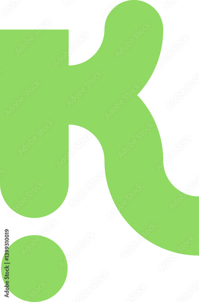 Obraz premium Initial Letter K Logo Element Set