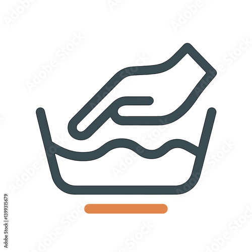 Hand Washing Clothes in a Bowl  