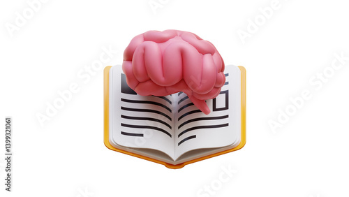 Obraz na płótnie pink book with bookmark w salonie