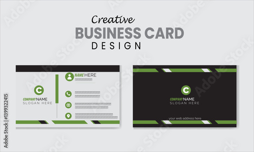 A creative, modern and luxurious business card or name card design template for corporate, professional and personal users.
