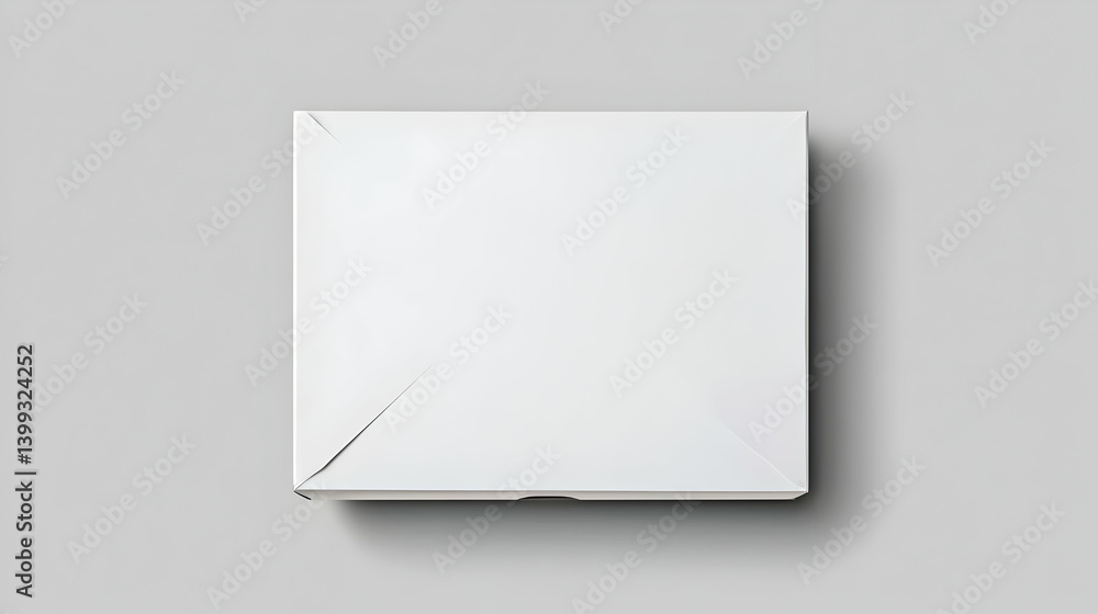 Blank White Food Box Mockup On Gray Background Blank White Food Box Mockup On Gray Background