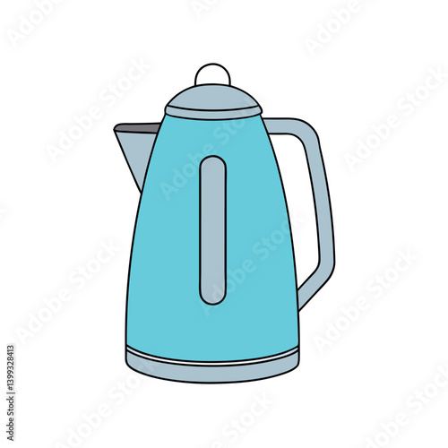 Smart kettle minimalist design with a white background.