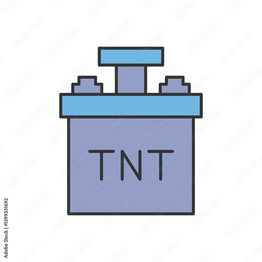 TNT dynamite icon isolated on white background TNT dynamite icon isolated on white background
