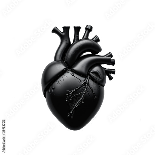 black human heart