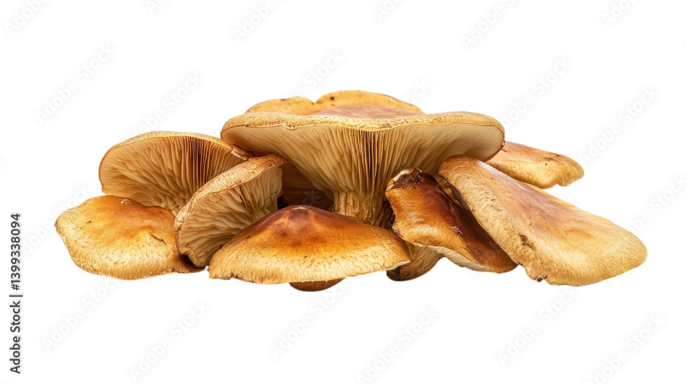 Fototapeta premium Close-up of a cluster of brown mushrooms