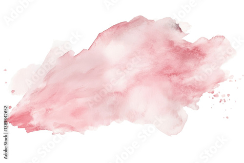 Wallpaper Mural single flat watercolor brush stroke isolated on white background Torontodigital.ca