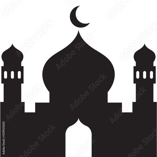 Mosque Silhouette Vector