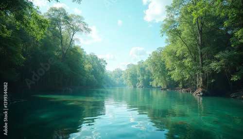 river in the forest
