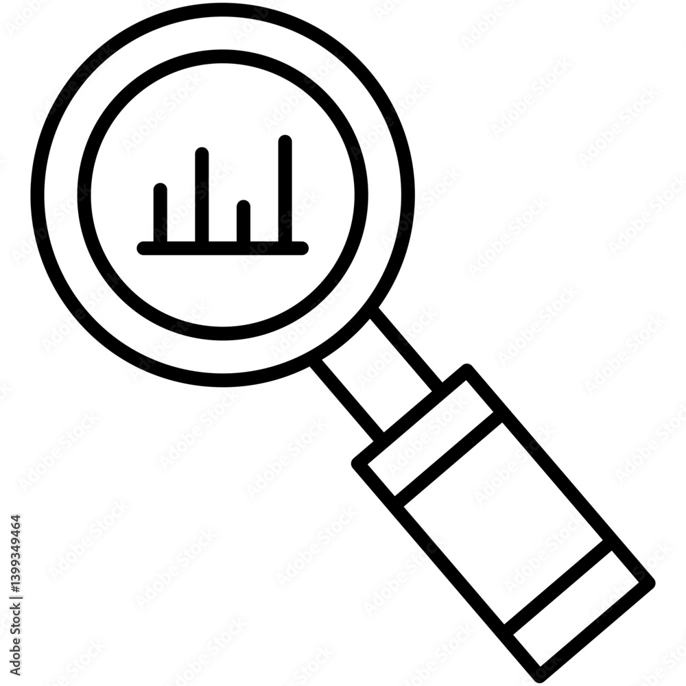 Market review business icon vector