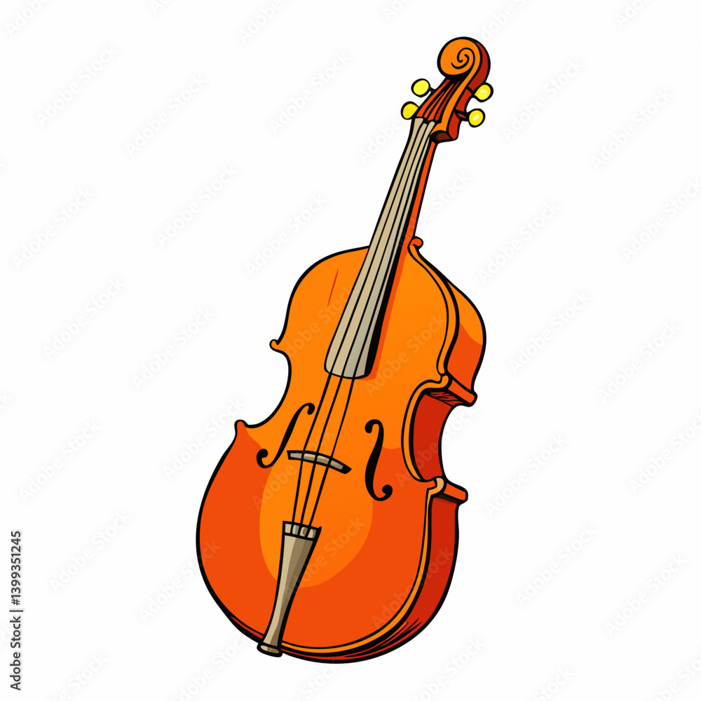 Fototapeta premium violin isolated on white background
