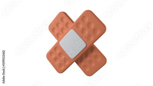 Obraz na płótnie adhesive bandage on a white background w salonie