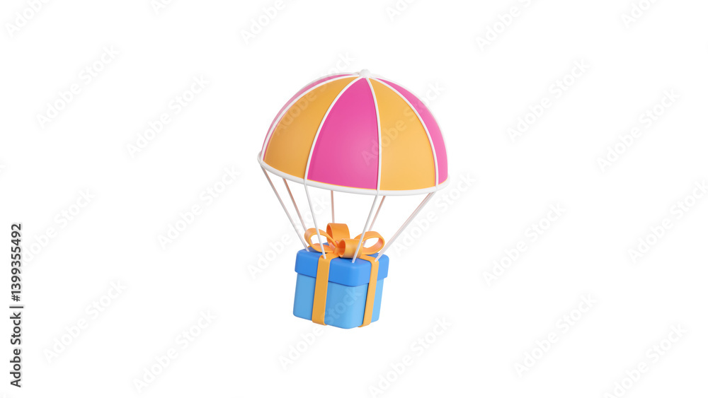 parachute with a gift