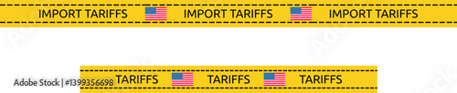 USA Import Tariffs Yellow Line