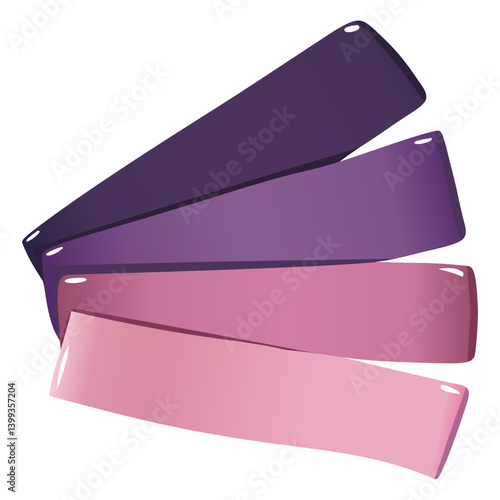 colorful resistance bands for exercise and fitness