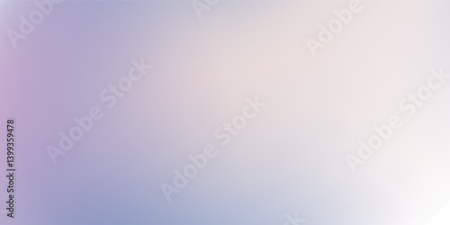 Pastel winter gradient background. Minimalist winter landscape. Sky. Puffy clouds. Soft pastel colors. Vector background. Light blue, purple and white modern
