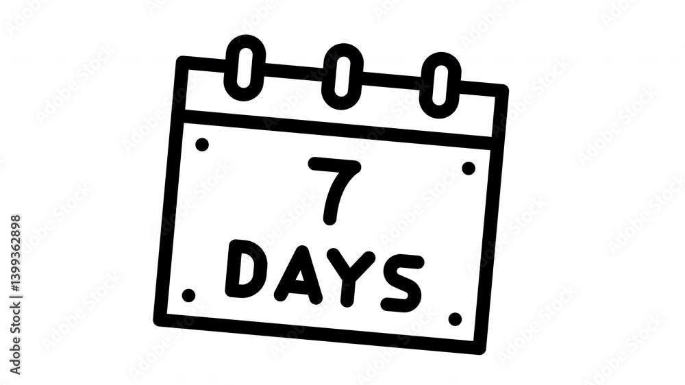 7 days animated icon 7 days animated icon