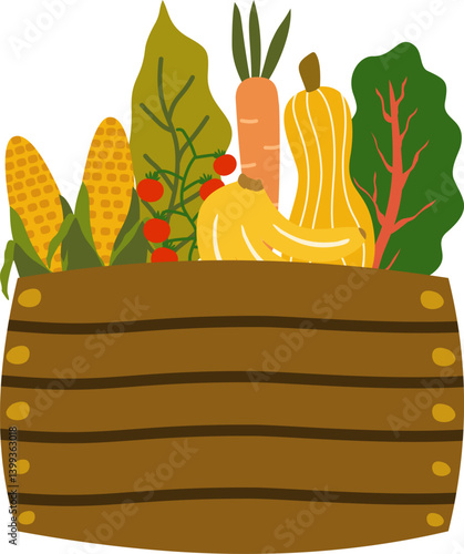 Farmers Market. Local groceries and vegetables. Organic Food Farm Market. 