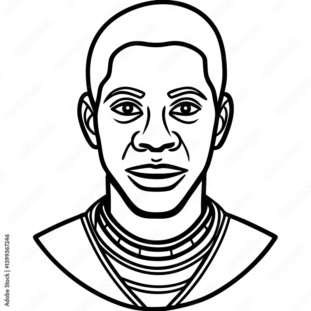 African silhouette vector African silhouette vector
