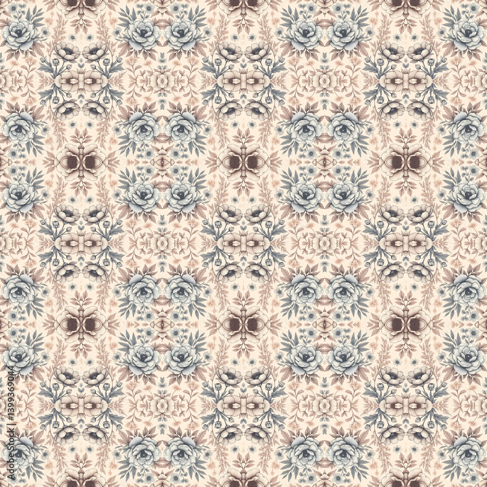 Seamless Isolated Bloom Textile Pattern – Elegant Floral Design for Fashion, Fabric, and Print Seamless Isolated Bloom Textile Pattern – Elegant Floral Design for Fashion, Fabric, and Print