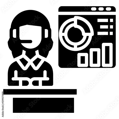 Presentation glyph icon