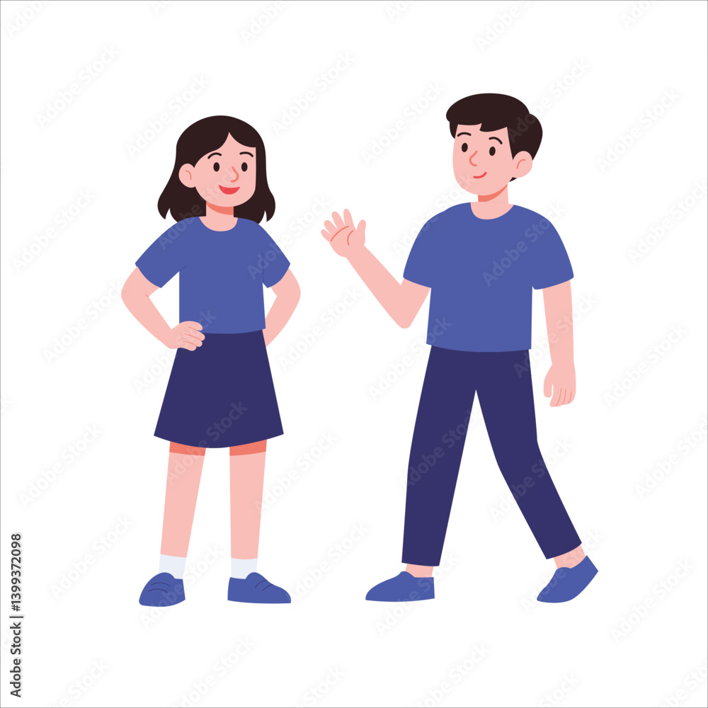 Small Child Illustration Vector Art Playful Kid Design in Vector Format Small Child Illustration Vector Art Playful Kid Design in Vector Format