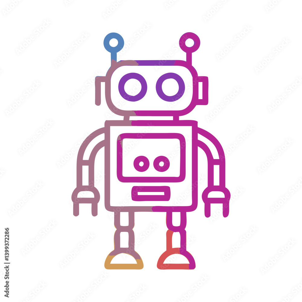 robot icon, robot vector illustration-simple illustration of robot, perfect for robot logos and icons robot icon, robot vector illustration-simple illustration of robot, perfect for robot logos and icons