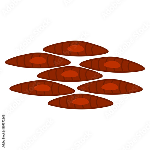 smooth muscle glyph icon