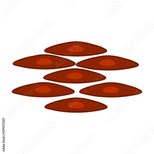 smooth muscle glyph icon