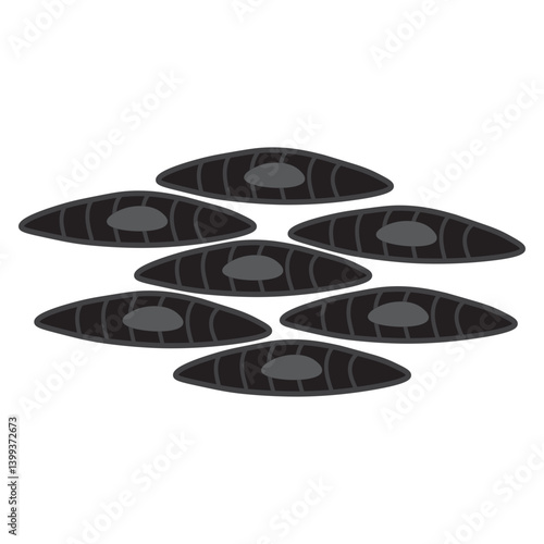 smooth muscle glyph icon