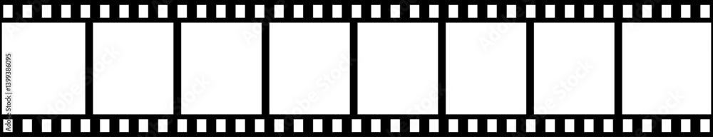 Film strip icon. Realistic film strip. Photographic film in retro style. Curved film strip. Cinema icons. tape photo film strip frame