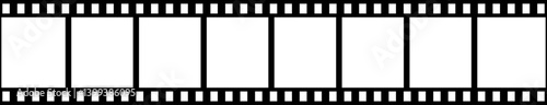 Film strip icon. Realistic film strip. Photographic film in retro style. Curved film strip. Cinema icons. tape photo film strip frame
