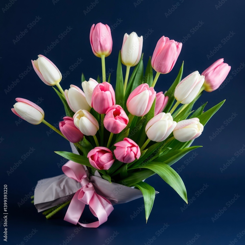 Naklejka premium bouquet of tulips