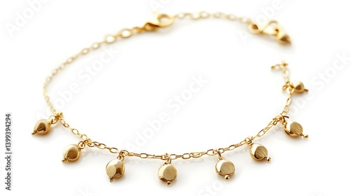 Wallpaper Mural Gold bracelet with a chain and a clasp Torontodigital.ca