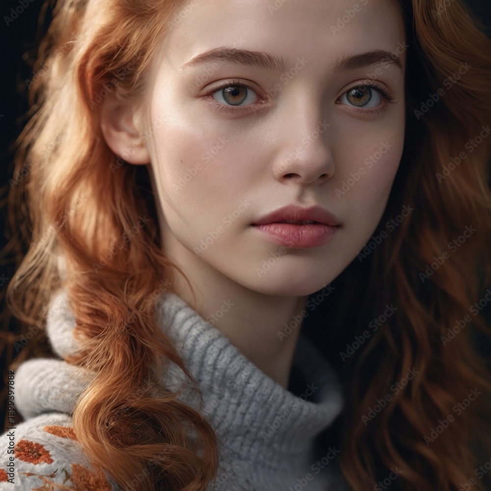 Hyperrealistic AI-generated portrait of a person with flawless skin and intricate facial details — digital artistry and photorealistic rendering Hyperrealistic AI-generated portrait of a person with flawless skin and intricate facial details — digital artistry and photorealistic rendering