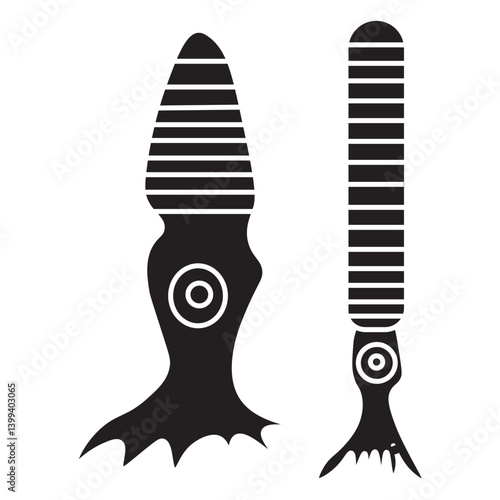 Cone cell and rod cell glyph icon