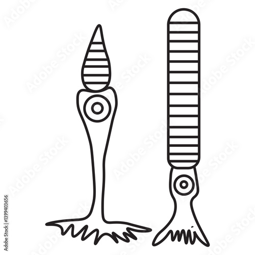 Cone cell and rod cell line icon