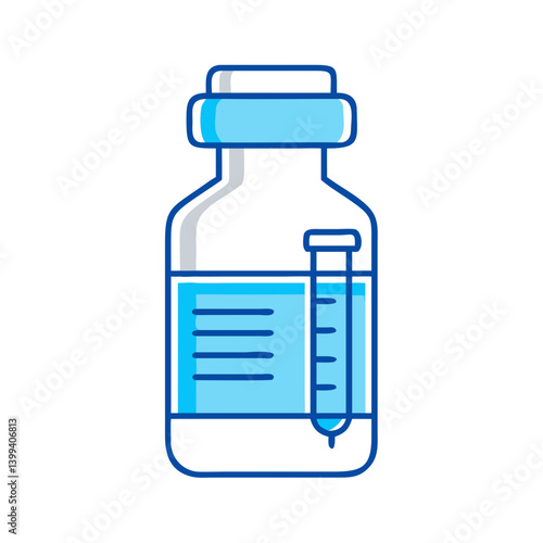 vaccine vial bottle icon, vaccine vial bottle vector illustration-simple illustration of vaccine vial bottle, perfect for vaccine vial bottle logos and icons