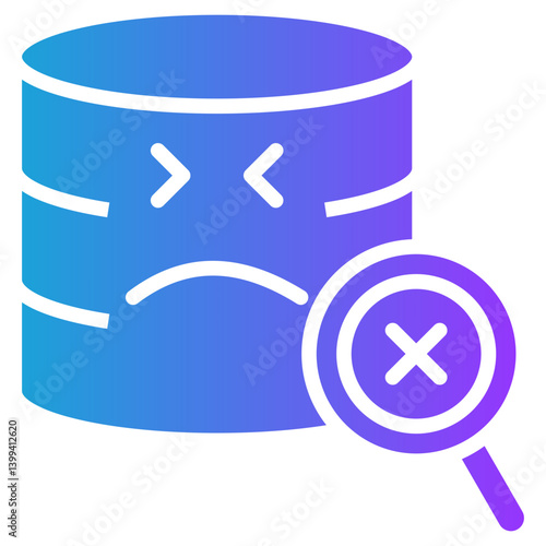 Missing Data glyph gradient icon