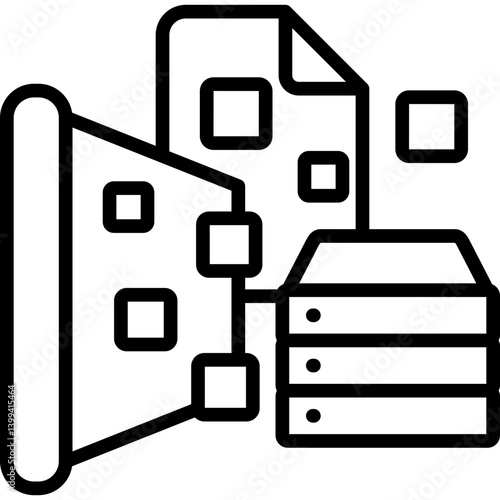 Data Visualization line icon