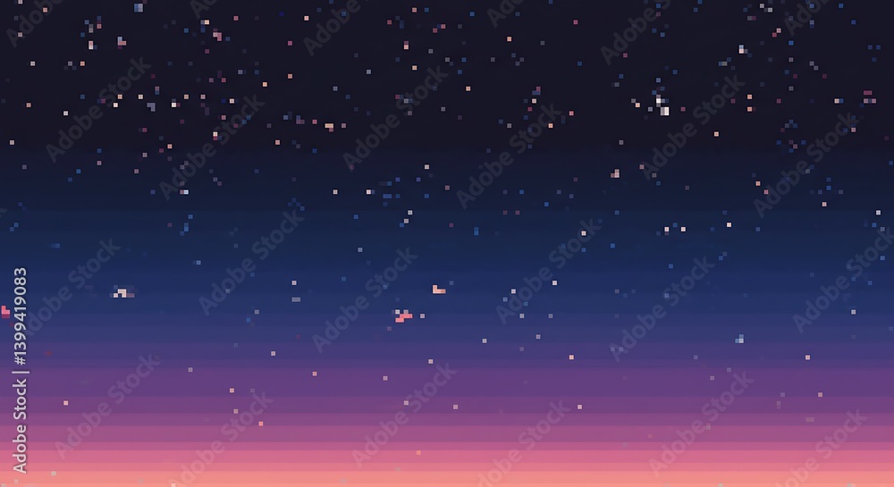 Fototapeta premium Celestial Dust at Dawn AI Generated