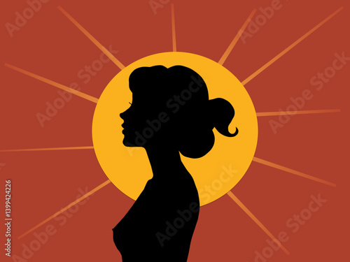 silhouette of a woman