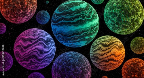 Chromatic Cosmos AI Generated