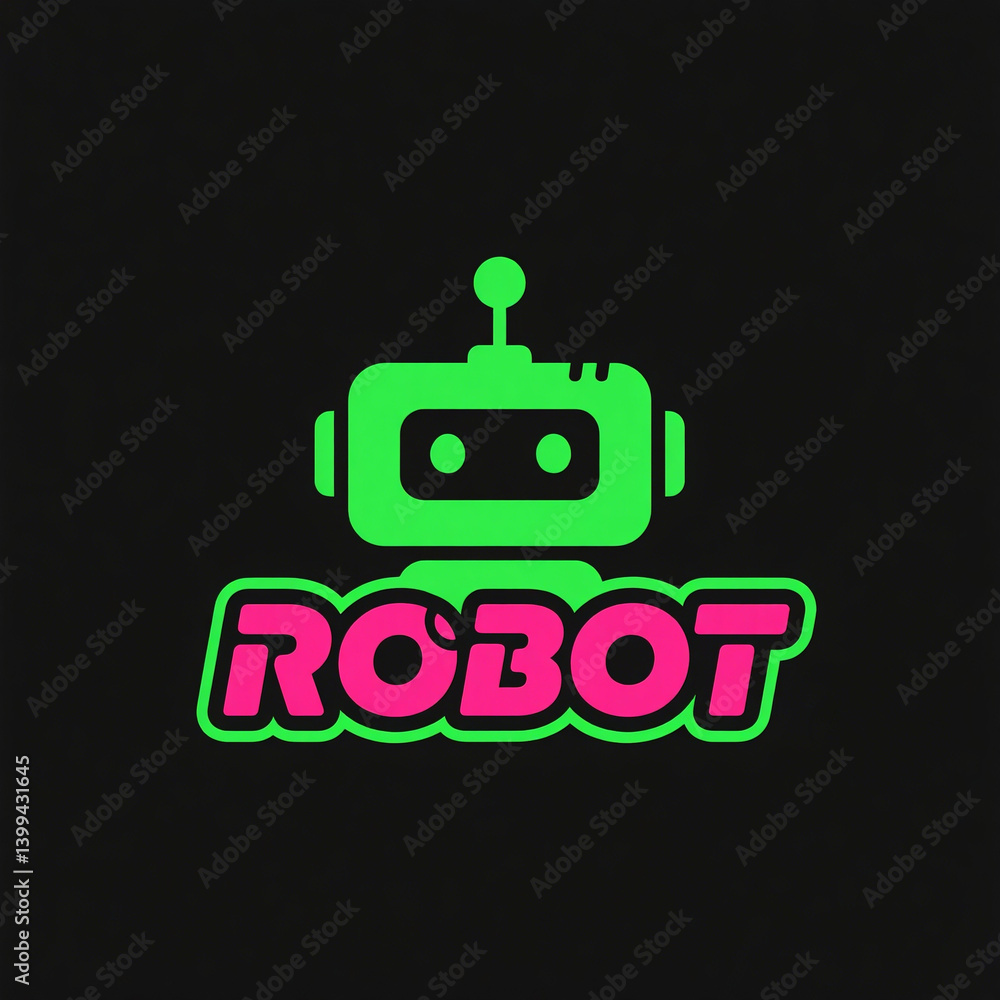 Robot logo design Robot logo design