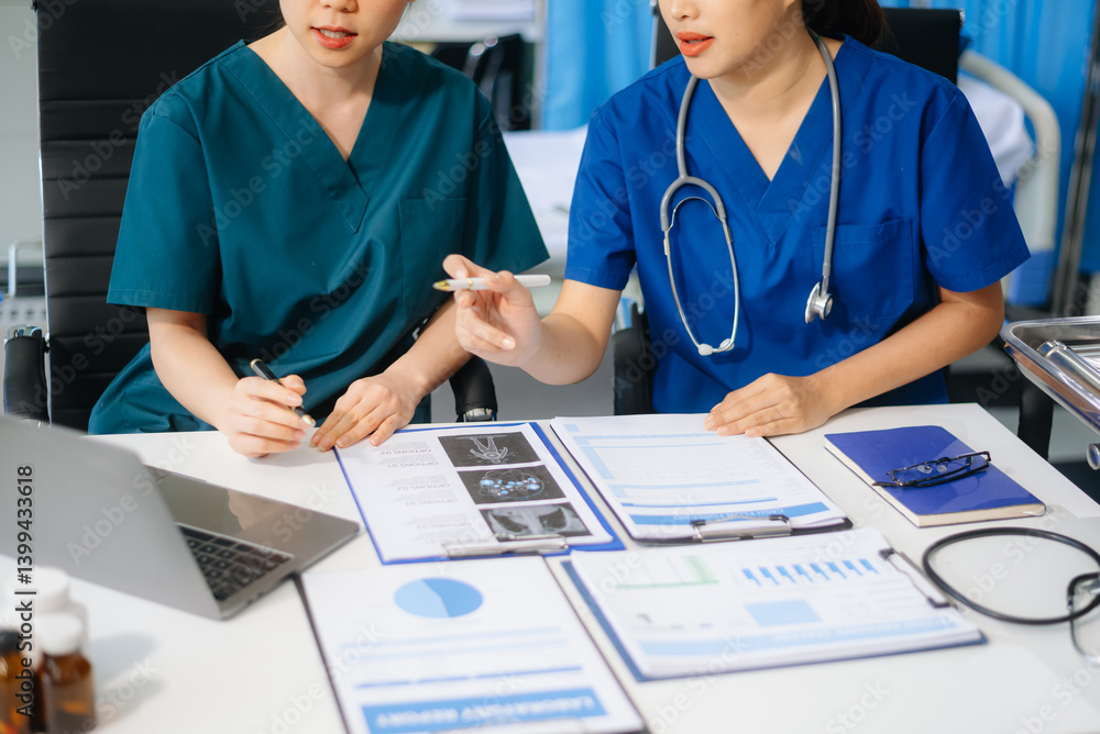 Medicine doctor hand working with modern computer and smart phone,digital tablet with his team on white desk Medicine doctor hand working with modern computer and smart phone,digital tablet with his team on white desk