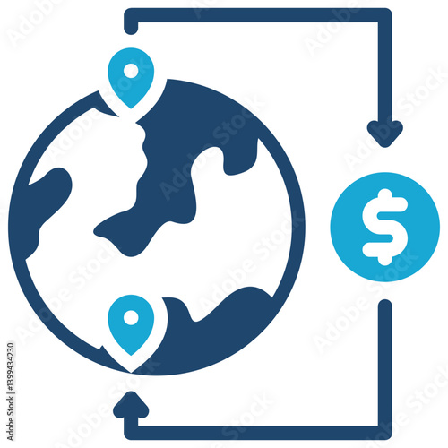 Send Money Abroad Icon