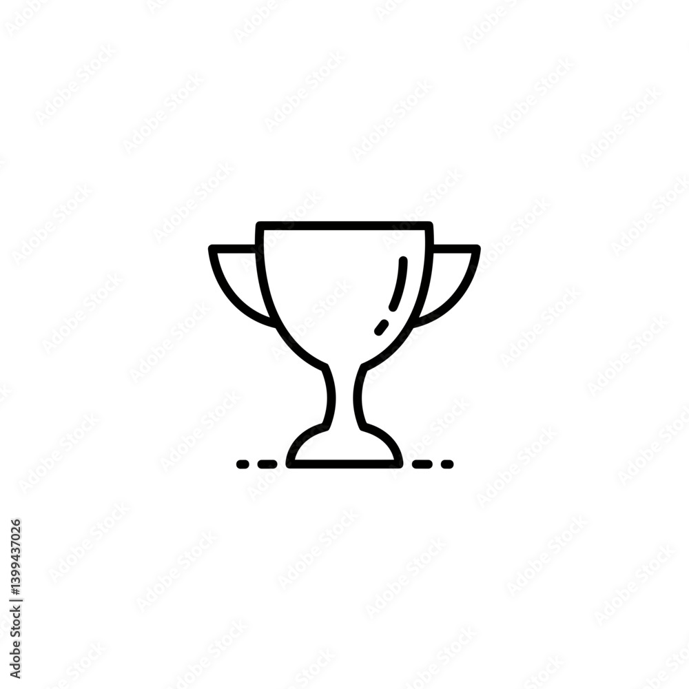 Trophy icon symbolizing achievement and success Trophy icon symbolizing achievement and success