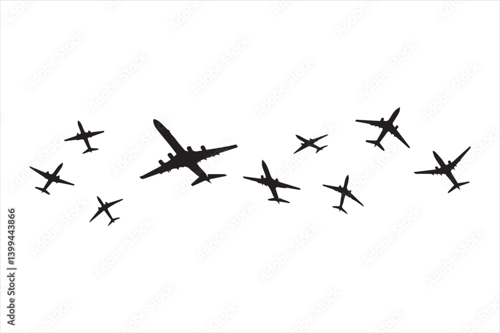 Airplane silhouette Airplane silhouette
