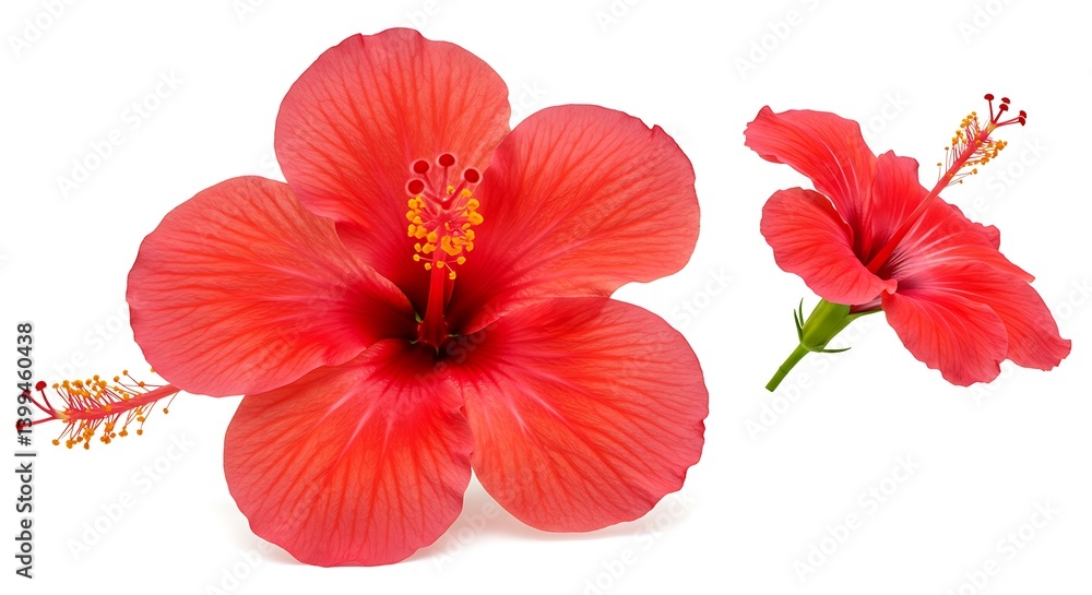 Obraz premium Crimson Bloom's Embrace AI Generated